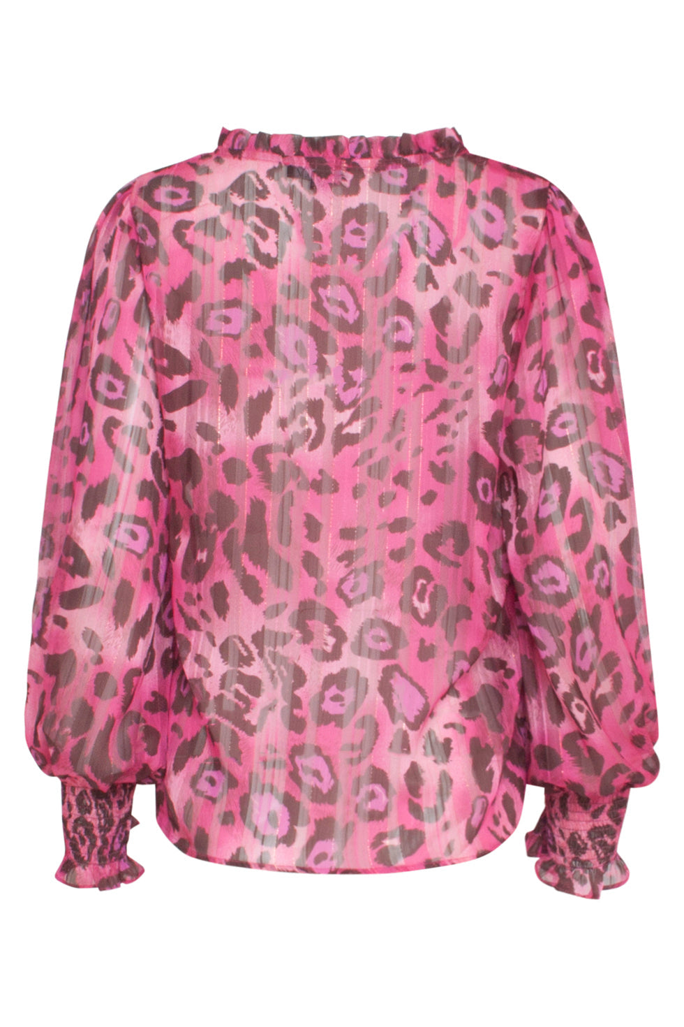 23717-445-999 V-Hals Top Met Dierenprint In Fuchsia