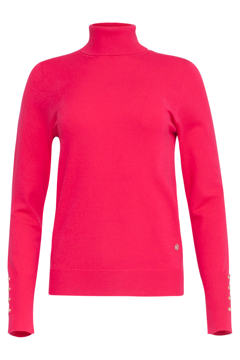 23836 Roze Turtle Neck Top