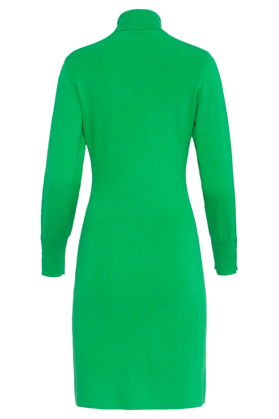 23841 Groene Turtle Neck Jurk