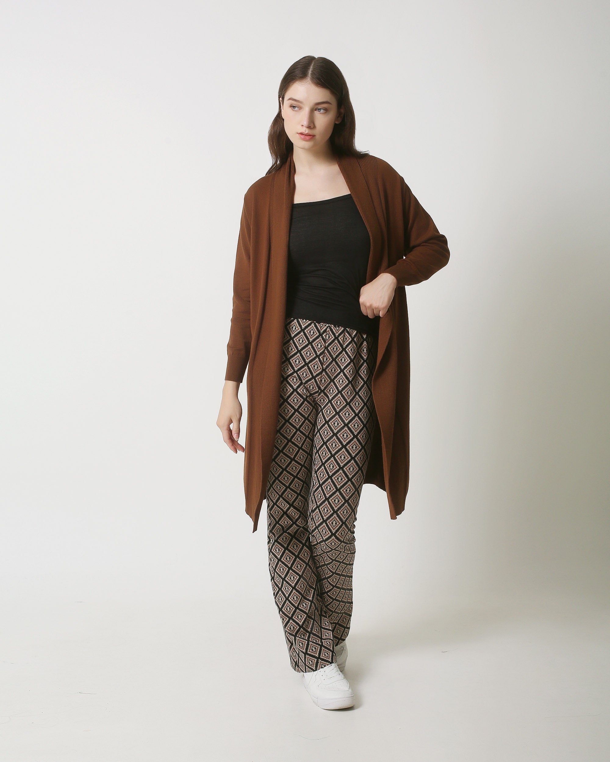 23849 Losvallende Bruine Cardigan