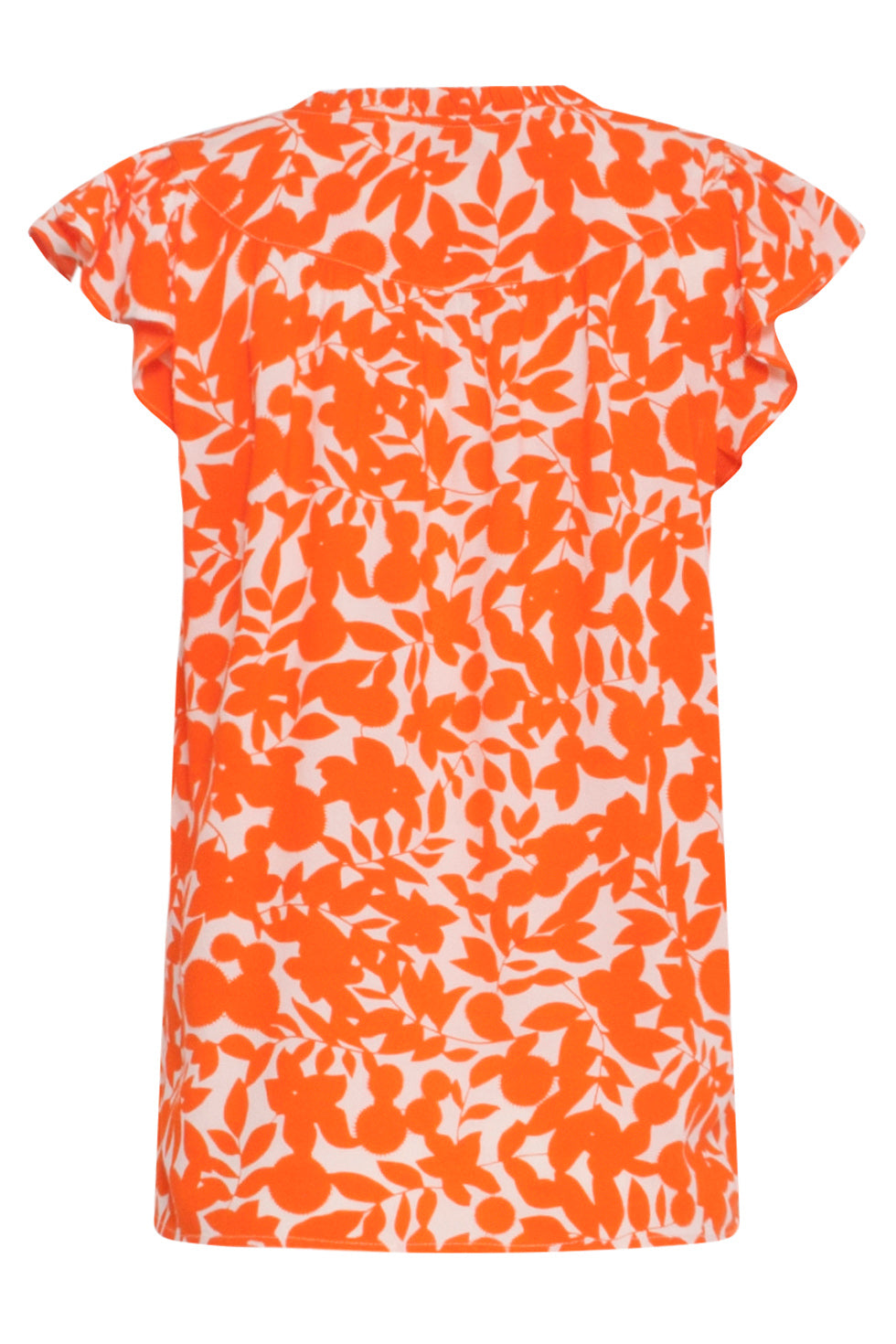 24136 Orange Top Met Bladerprint