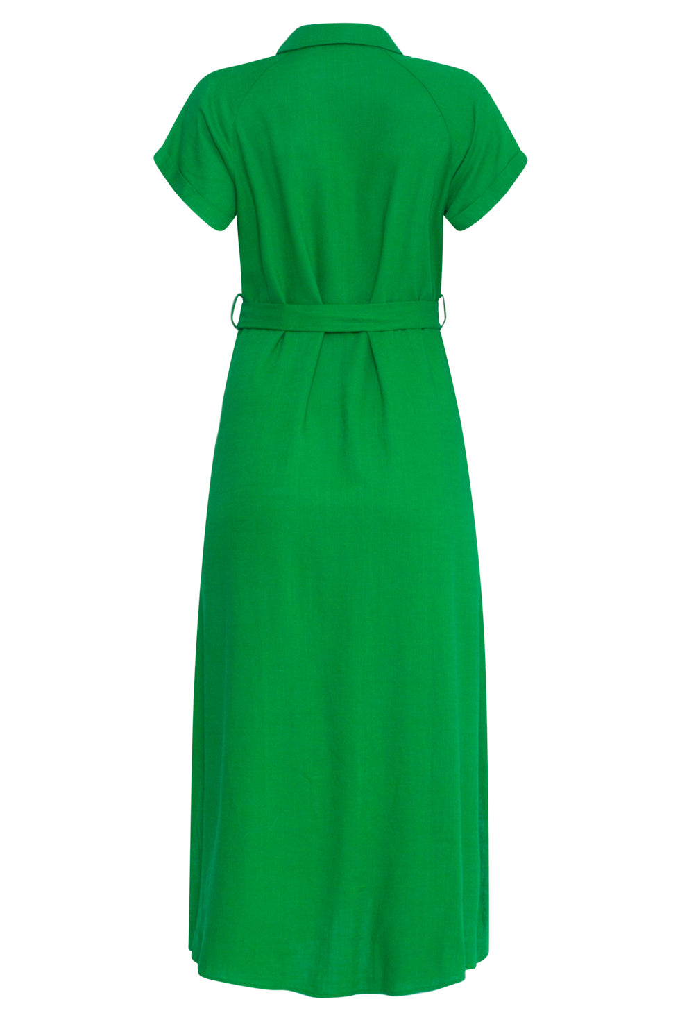 24348 Groene Ademende Zomer Shirtjurk