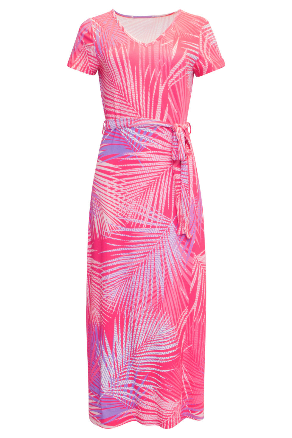 24440 Stretchy Roze Maxi Zomerjurk