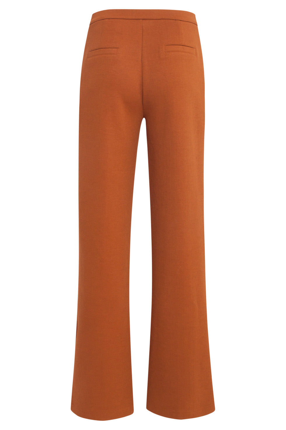 24590 Stretchy Cognac Flared Broek