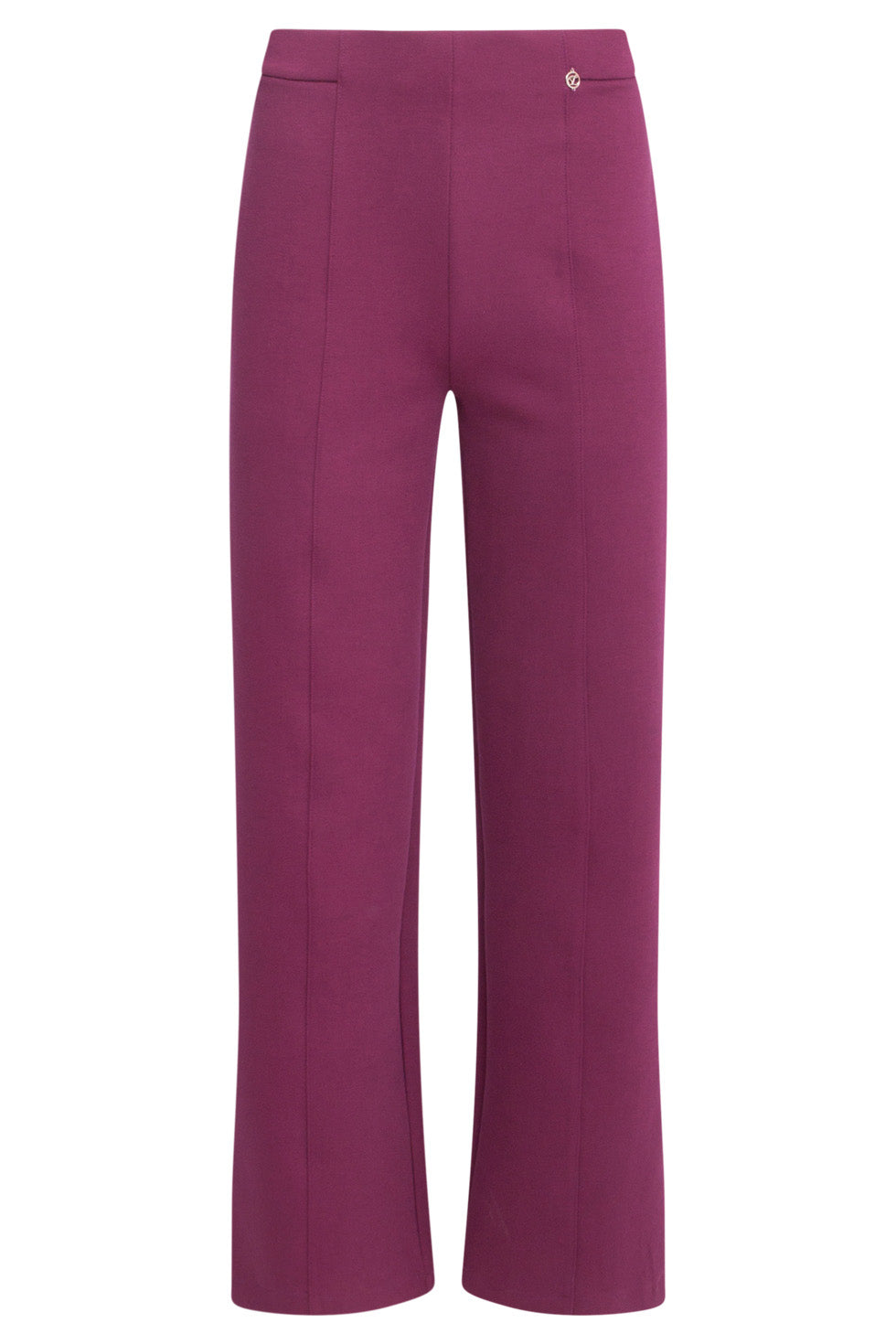 24590 Stretchy Paarse Flared Broek