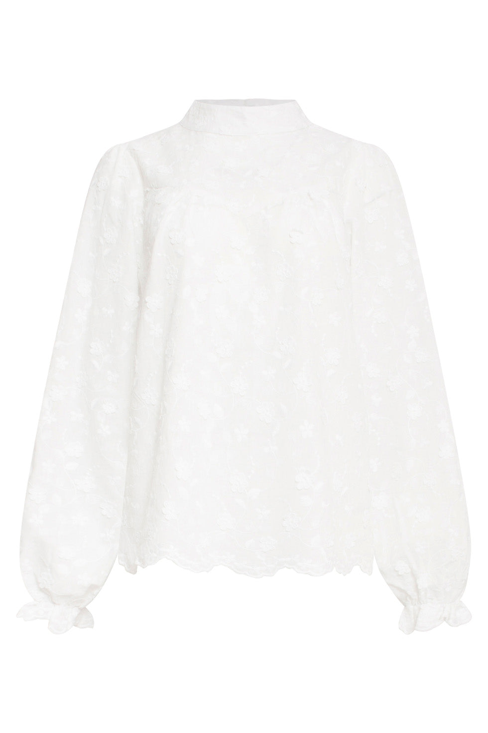 24591 Bloem Textuur Witte Blouse