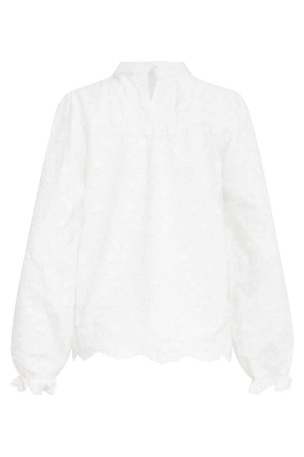 24591 Bloem Textuur Witte Blouse