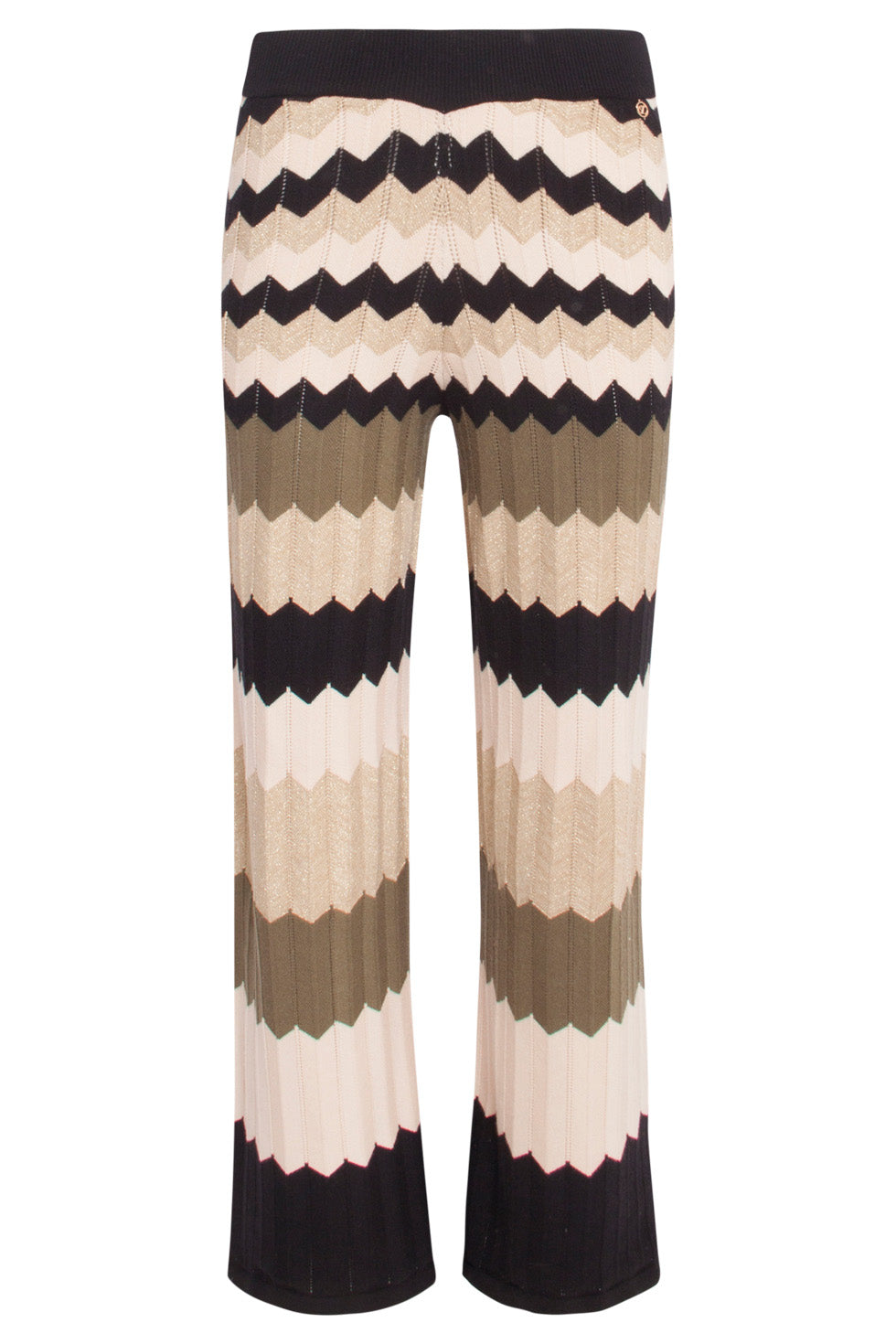 24608 Neutrale Zig-Zag Gebreide Broek