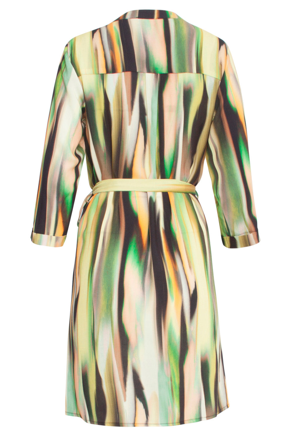 24639 
Kort Jurk Met Abstracte Print