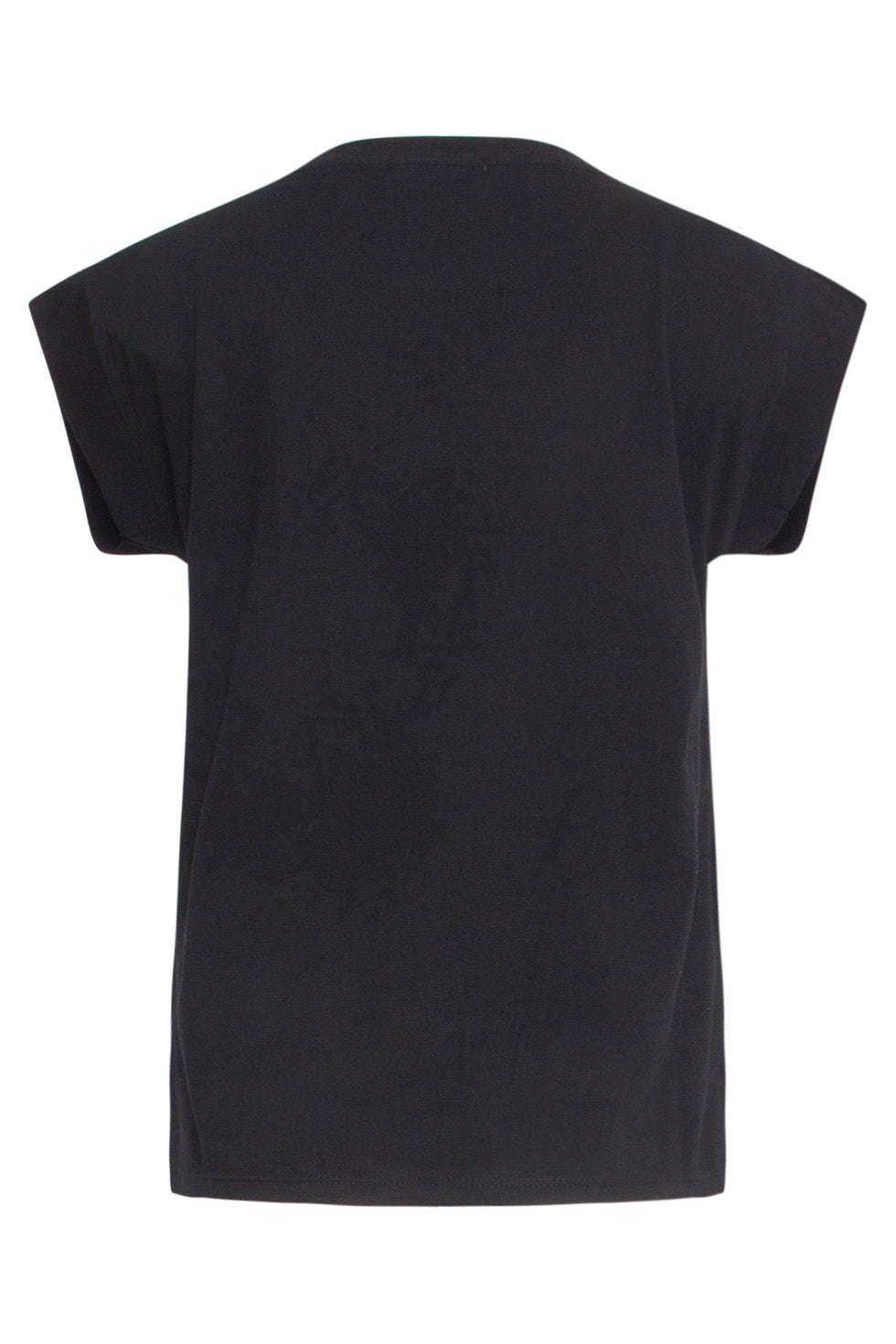 24690 Zwart T-Shirt Met Borduursel