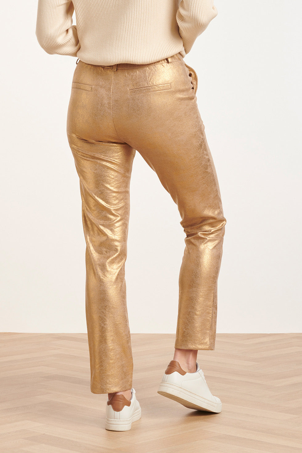 24734 Goud Suedine Broek