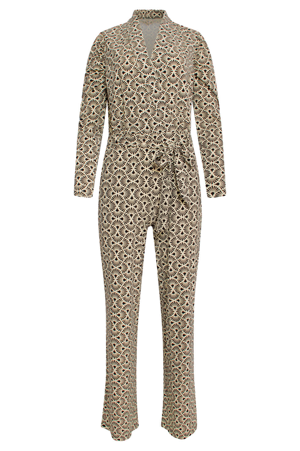 24735 Grafisch Bloemenprint Travel Jumpsuit