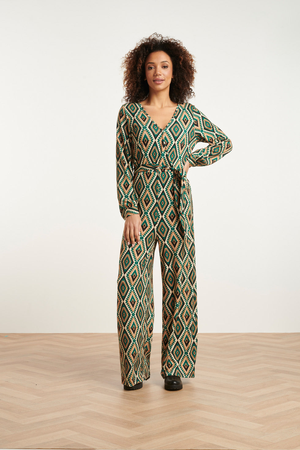 24760 Aztec Print Jumpsuit