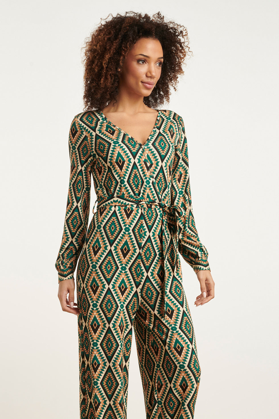 24760 Aztec Print Jumpsuit