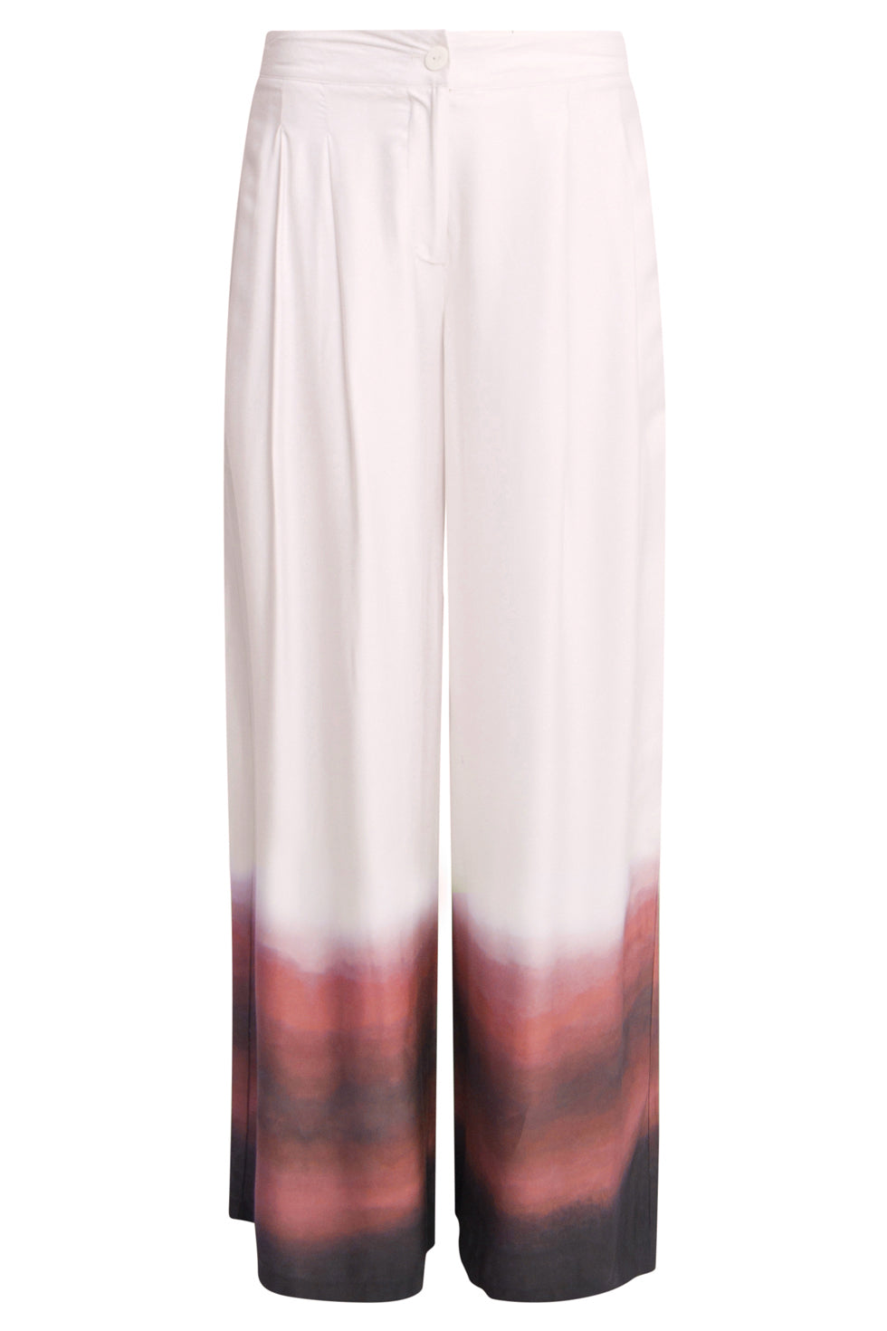 25018 Wide Leg Broek In Vintage Roze & Mauve Ombre