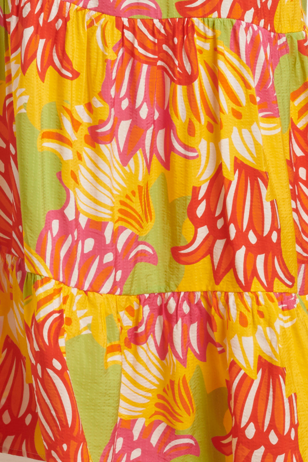 25029 Felgekleurde Maxi Jurk Met Bloemenprint