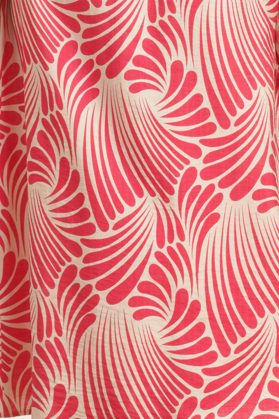 25072 Midi Jurk Met Grafische Print In Roze En Wit