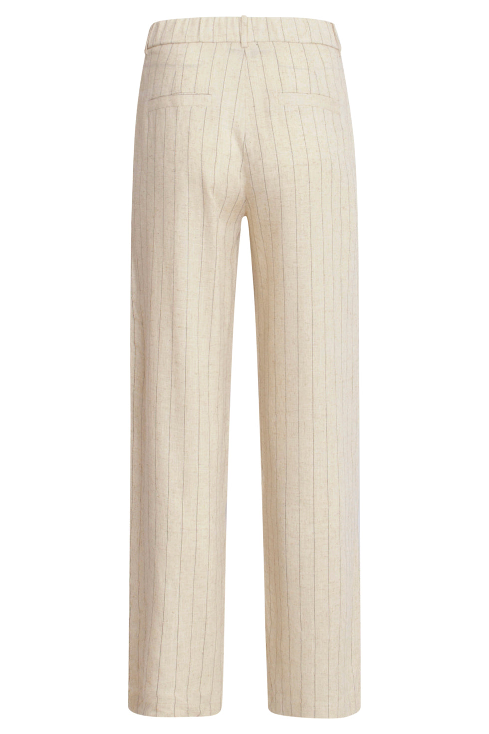 25127 Sand Pinstriped Linnen Trousers