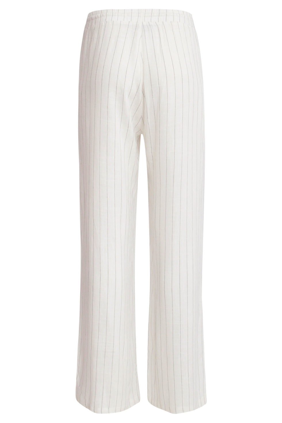 25131 Witte Pinstripe Linnen Broek