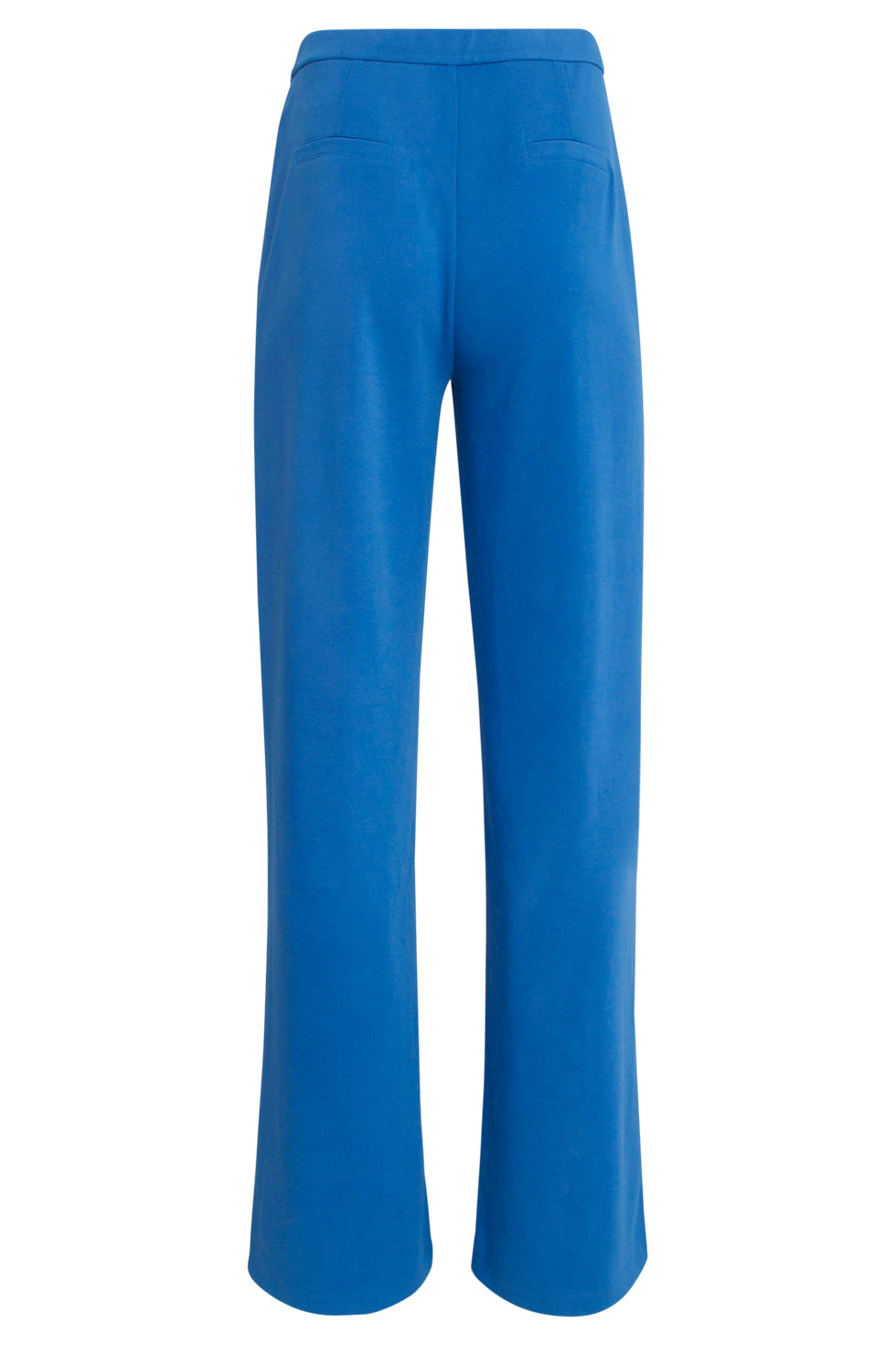 25140 Cobalt Blauwe Wide Straight Leg Stretch Broek