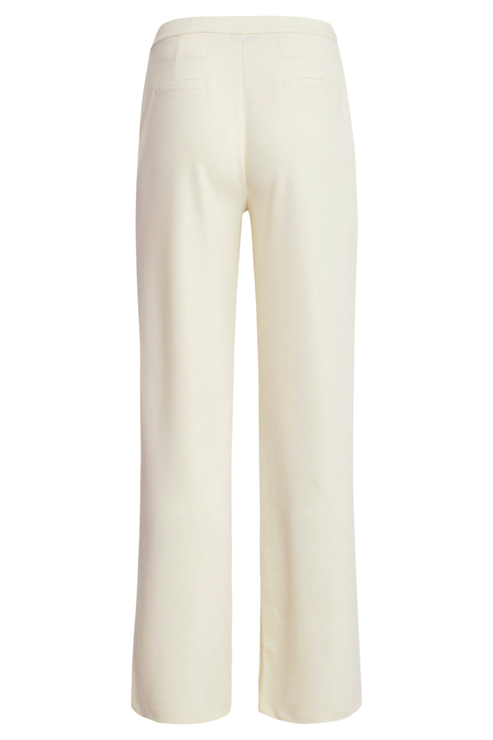 25140 Off-White Wide Straight Leg Stretch Broek