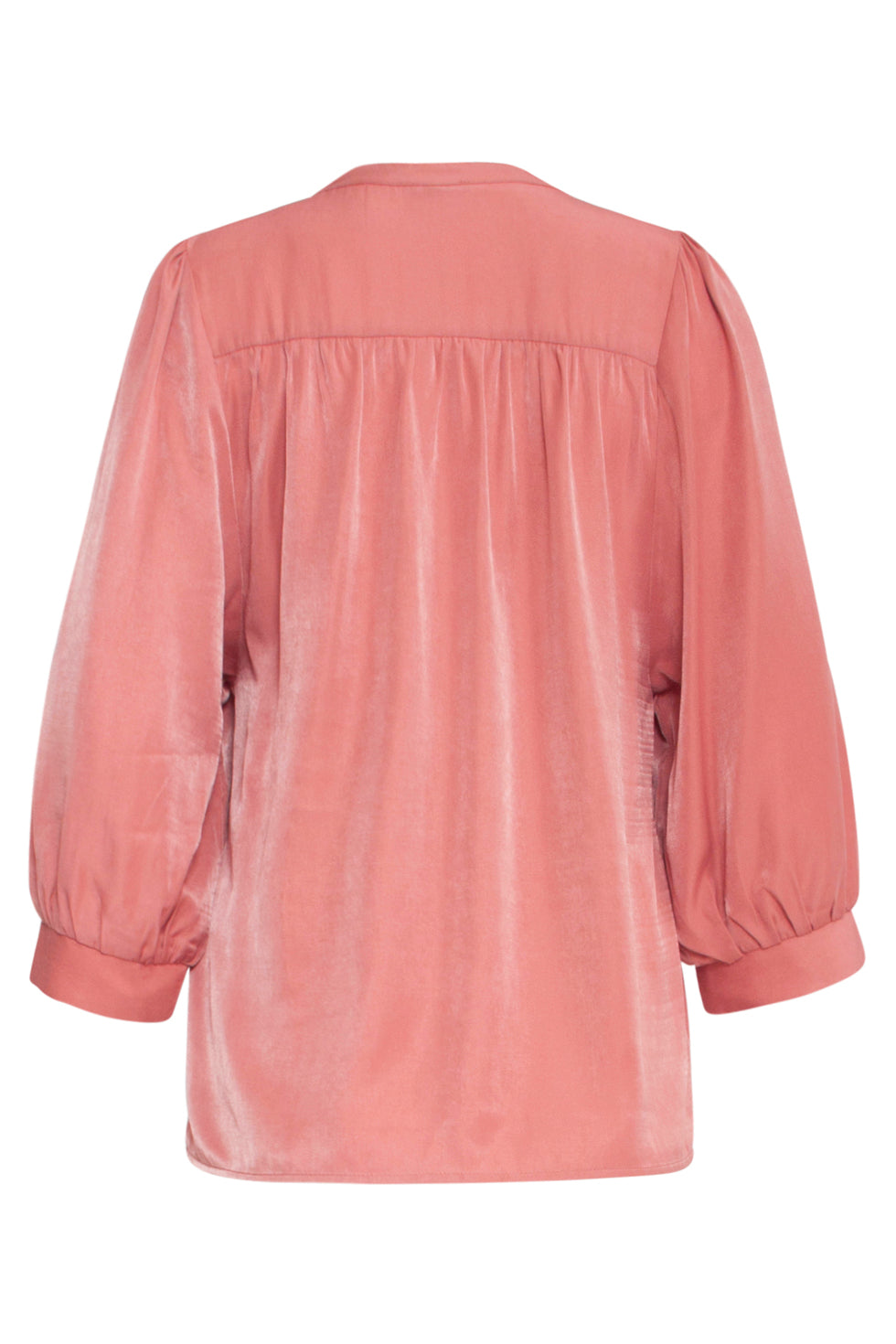 25142 Roze Rayon Satijn Blouse