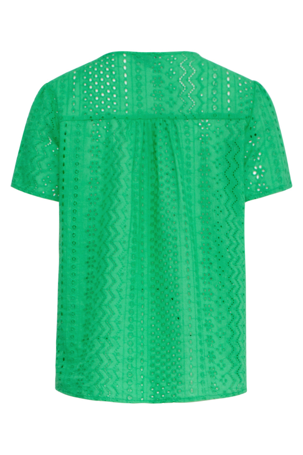 25147 Felgroene Broderie Anglaise Blouse