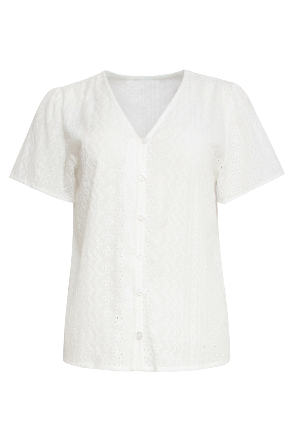 25147 Witte Broderie Anglaise Blouse