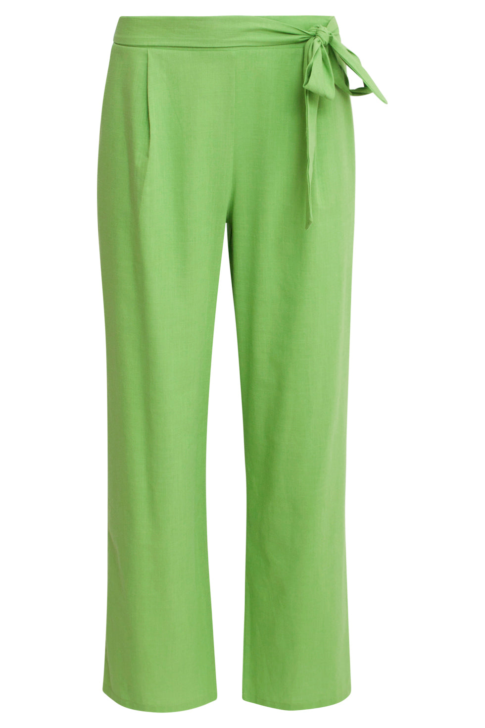 25177 Lime Groene Linnen Broek