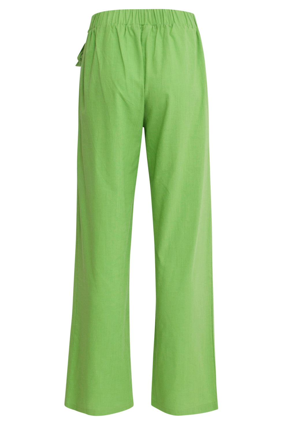 25177 Lime Groene Linnen Broek