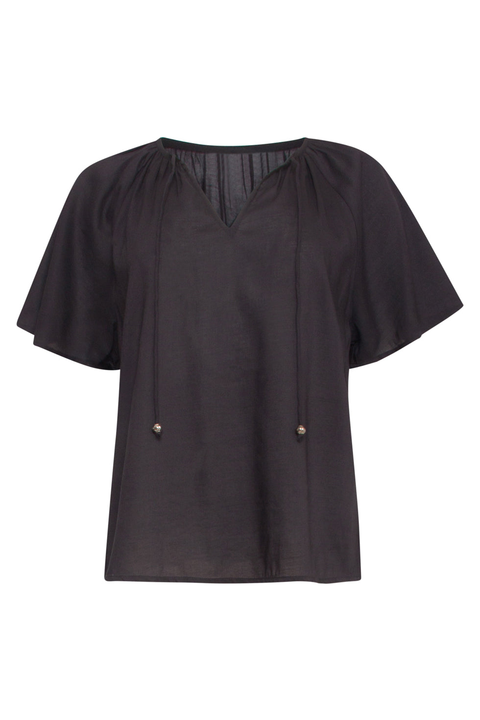 25192 Zwart Viscose Top