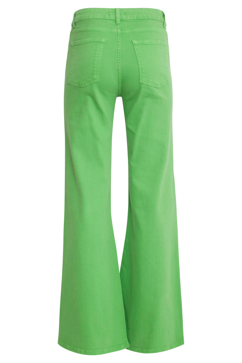 25206 Lichtgroene Flared Jeans