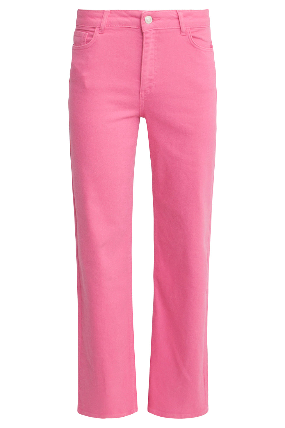 25207 Roze Denim Straight Jeans