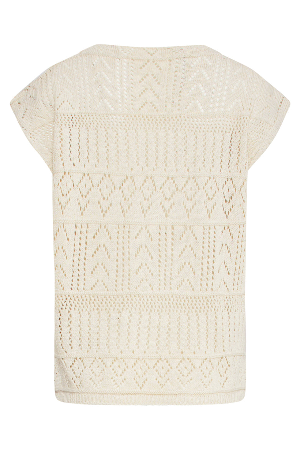 25215 Off-White Crochet Top